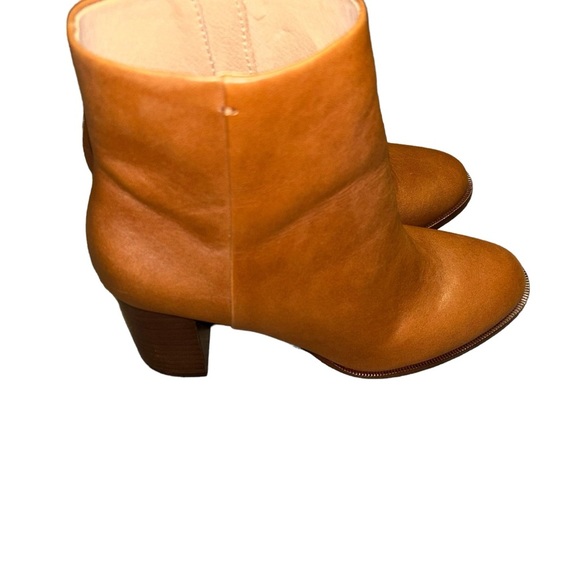 Madewell The Mira Side-Seam Ankle Boot tan brown leather size 7 booties - Picture 2 of 8